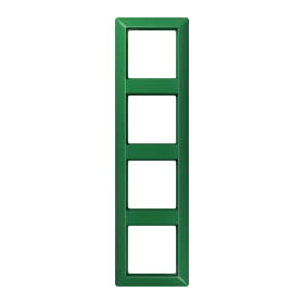 JUNG AS 500 Зеленая Рамка 4-ая ударопрочная