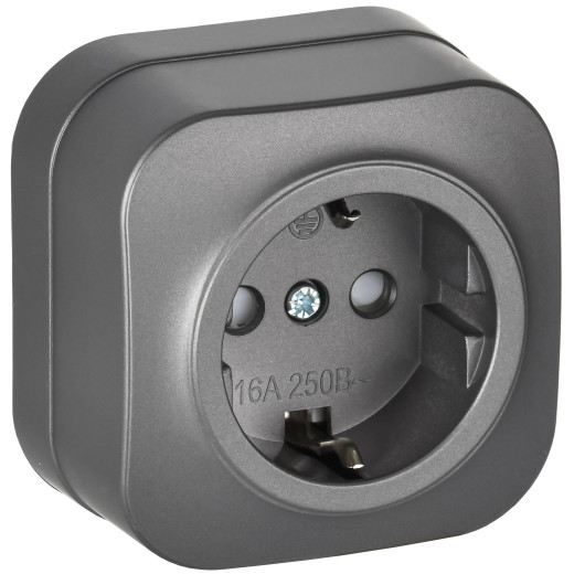 GLORY Роз. с з/к/ш о/у 16А РСш20-3-ХСм сталь м. IEK