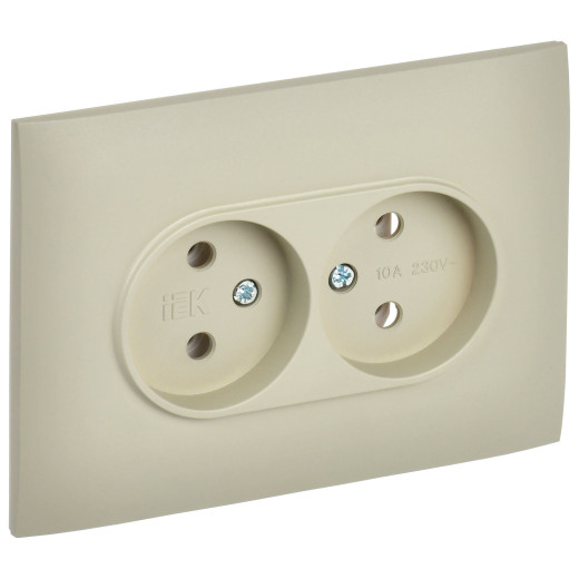 SKANDY Роз. 2-я без з/к/ш 10А в сб. SK-R10B беж. IEK