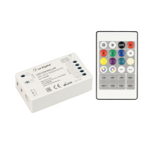 Arlight Контроллер ARL-4022-RGBW White (5-24V, 4x4A, ПДУ 24кн, RF) (IP20 Пластик, 3 года)