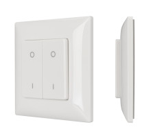 Arlight Панель SMART-P47-DIM-P-SUF (3V, 2 зоны, Knob, 2.4G) (Пластик)