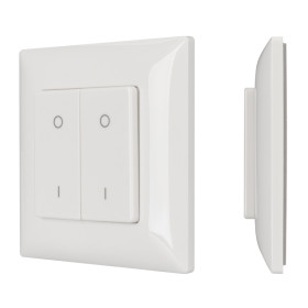 Arlight Панель SMART-P47-DIM-P-SUF (3V, 2 зоны, Knob, 2.4G) (Пластик)