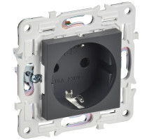 IEK SKANDY Титан Розетка с/з с защитными шторками 16А SK-R04T