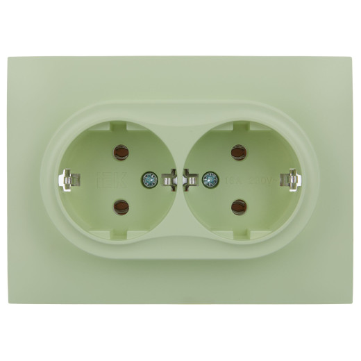 SKANDY Роз. 2-я с з/к без з/ш 16А сб. SK-R08M мятн. IEK