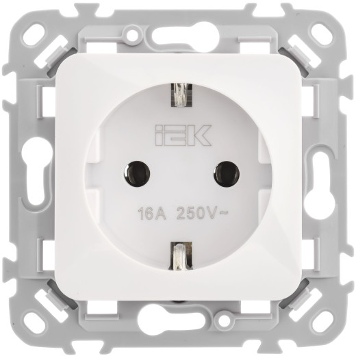 FLITE Роз. с з/к без з/ш б/к 16А РС11-1-ФлБ бел. IEK