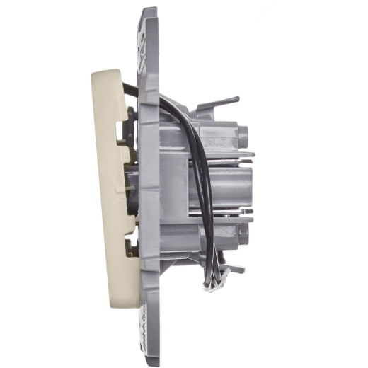 Выключатель одноклавишный с подсветкой/индикацией - Legrand/Daccord Inspiria - 10АХ 250В безвинтовые зажимы - слоновая кость