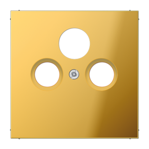 Крышка для SAT-TV-розетки, металл цвета золота
