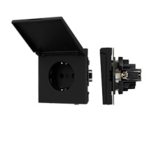 Arlight Механизм розетки влагозащищённый SCT-TENDO-MCP-SFPL-BK (230V, 16A) (-)