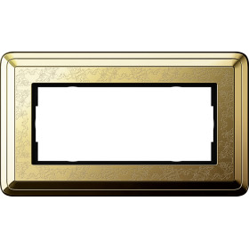 Gira ClassiX Art Латунь/Латунь Рамка 2-ая без перегородки