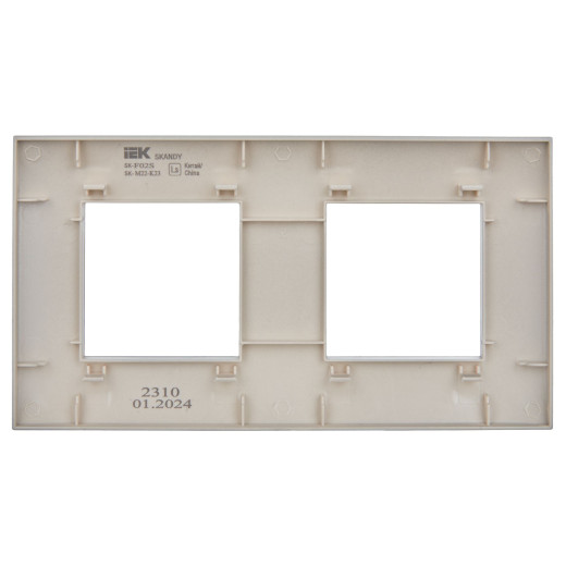 SKANDY Рамка 2-мест. SK-F02S сереб. IEK