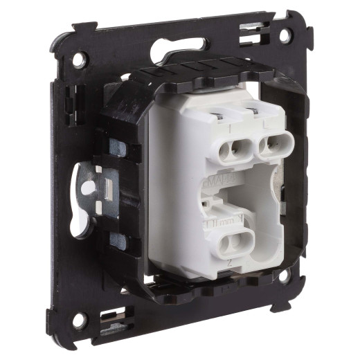 Выключатель одноклавишный в стену, Avanti, белое облако