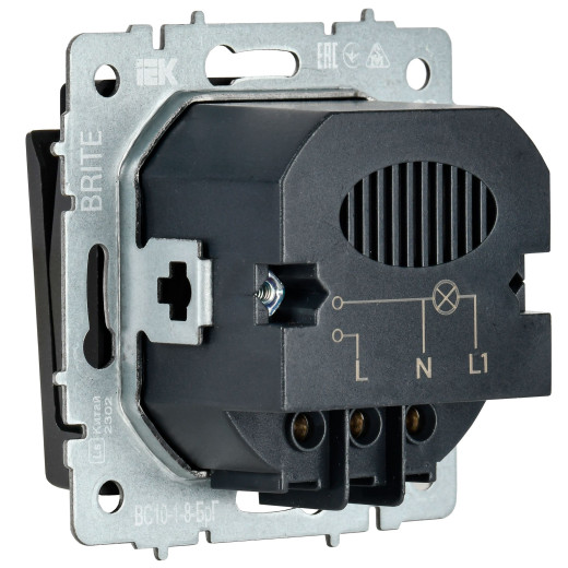 BRITE Выключ. карточный 30А ВС10-1-8-БрГ граф. IEK