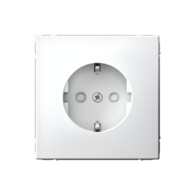 Systeme Electric ArtGallery Белый Розетка с заземлением со шторками, 16А, механизм, быстрозажим. клем.