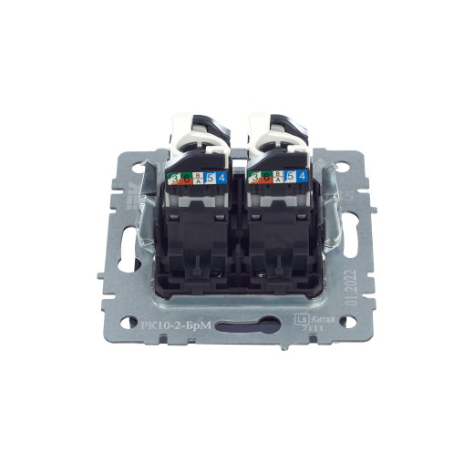 BRITE Роз. комп. 2-ая RJ45 кат.5E РК10-2-БрМ мар. IEK