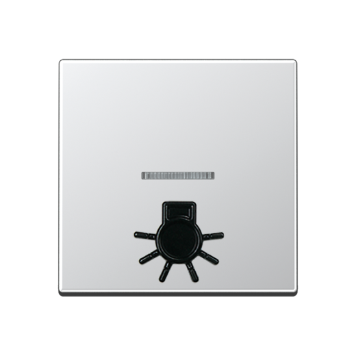 Клавиша с окошком для подсветки и рельефным символом 