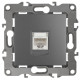 Розетка ЭРА Серия 12 12-3107-12 информационная RJ45 IP20 графит