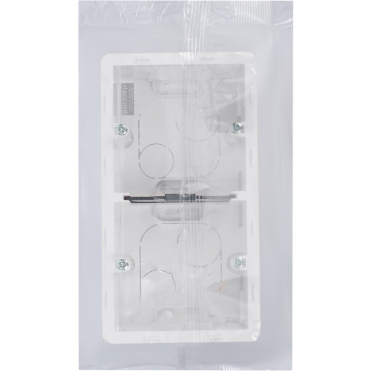 Коробка для накладного монтажа 2 поста - Legrand/Daccord Inspiria - белый