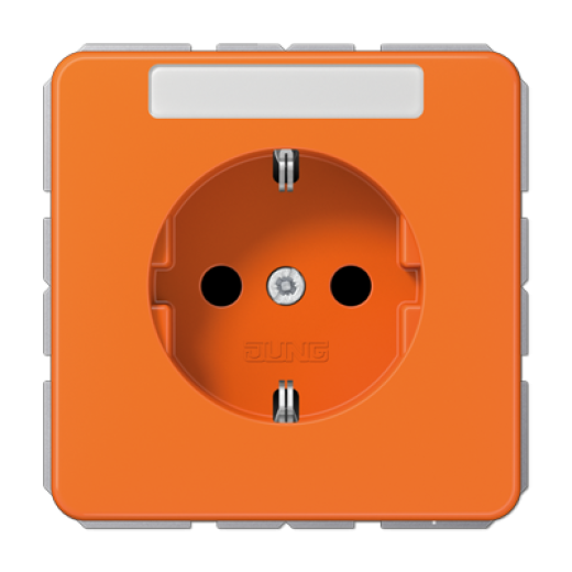 Штепсельная розетка SCHUKO 16A 250V~ с защитой от детей и полем для надписи