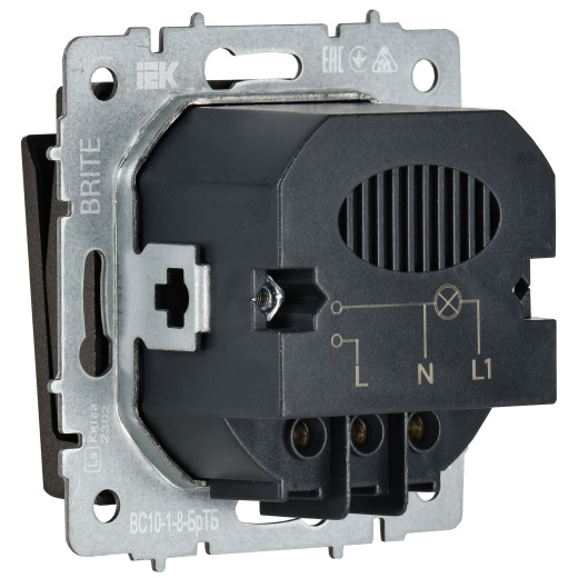 BRITE Выключ. карточный 30А ВС10-1-8-БрТБ бр. IEK