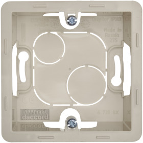 Legrand/Daccord INSPIRIA Слоновая кость Коробка накладного монтажа - 1 пост.