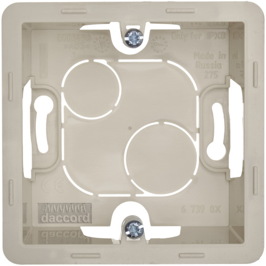 Коробка для накладного монтажа 1 пост - Legrand/Daccord Inspiria - слоновая кость