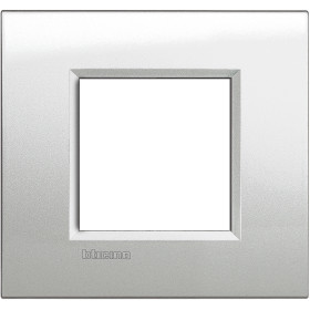 BT LL Лунное серебро Рамка, универсальная, 2 модуля.