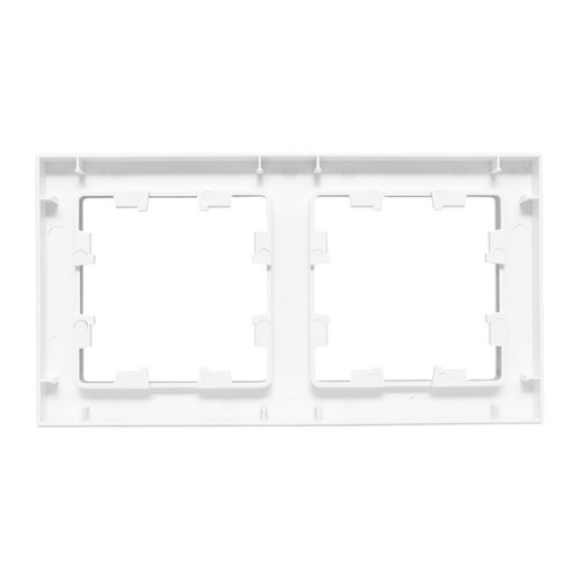 2 - местная рамка, белая, пластик Эпика EKF