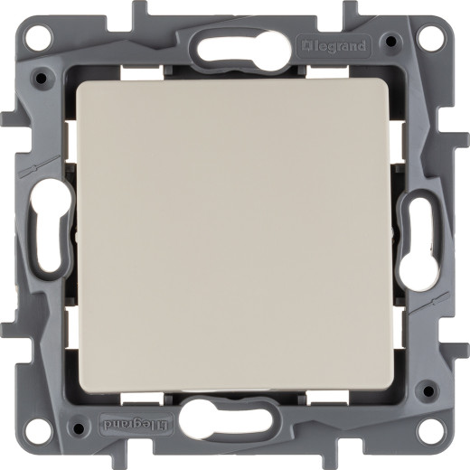 Переключатель одноклавишный - Legrand Etika - 10А 250В безвинтовые зажимы - слоновая кость