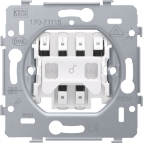 Niko Механизм выключателя 1-клавишный пруж. клем.