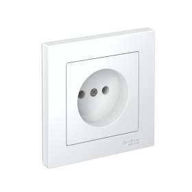Systeme Electric AtlasDesign Белый Розетка без заземления, 16А, в сборе, быстрозажим. клем.