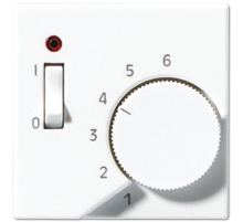 JUNG A 500 Белая Накладка термостата комнатного с выкл.(мех TR231U,TR241U)