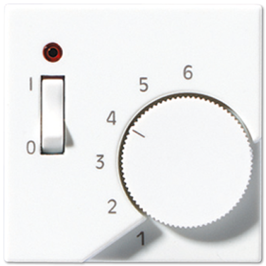 Крышка для регулятора температуры воздуха помещений, белая