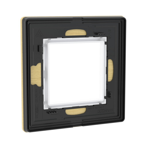 Рамка из натурального дерева 1 пост (2 мод.), Avanti, беленый дуб