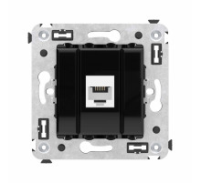 DKC Avanti Телефонная розетка RJ-12 без шторки в стену одинарная, 