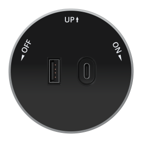 Systeme Electric MultiTrack Антрацит Розетка 2хUSB (тип А+С) 18Вт, 5В/3А