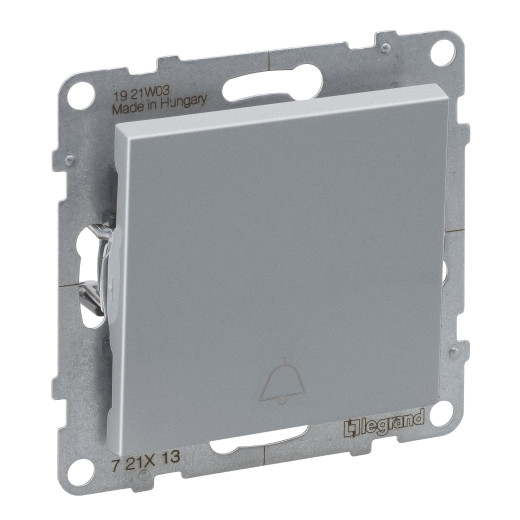 SUNO. Выключатель без фиксации (кнопка) 6А 250В с символом 