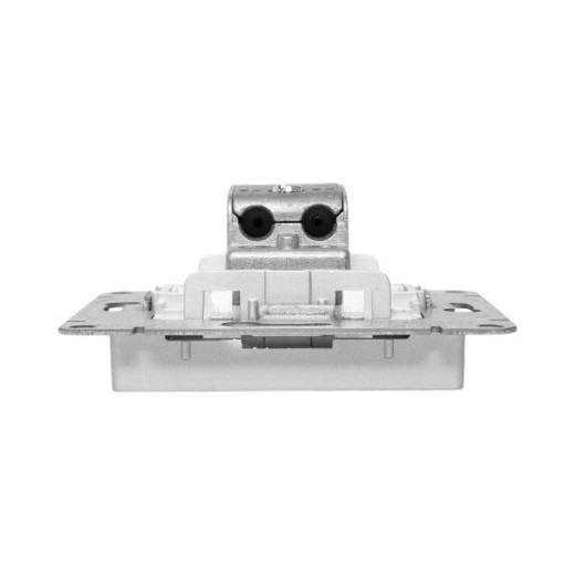 Механизм розетки TV, оконечная, алюминий Эпика EKF