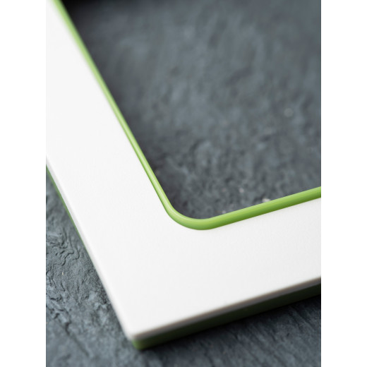 Стокгольм Рамка 1-местная белая с линией цвета зеленый EKF PROxima