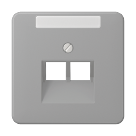 Крышка для ординарной телефонной и компютерной розетки  UAE, серая