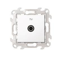 Simon 24 Белая Розетка TV проходная