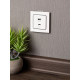 Стокгольм Механизм Розетки с 2USB type-A + type-C винтовые клеммы белый EKF PROxima