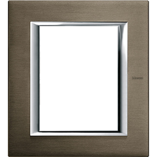 Axolute декоративные накладки прямоугольной формы, анодированные, цвет бронза, на 3+3 модуля