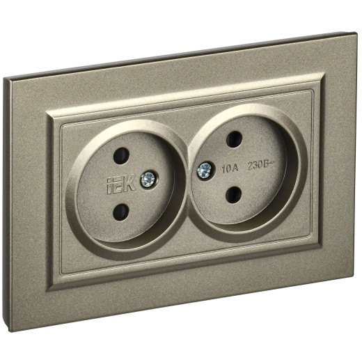 BRITE Роз. 2-я без з/к с з/ш 10А в сб. РСш12-2-БрШ шамп. IEK