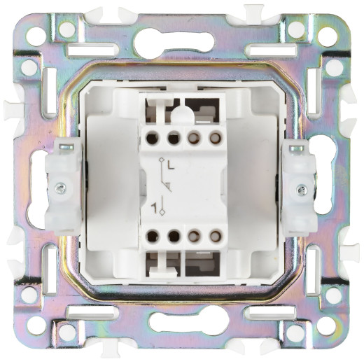 SKANDY Выключ. 1-кл. кнопоч. 10А SK-V14B беж. IEK