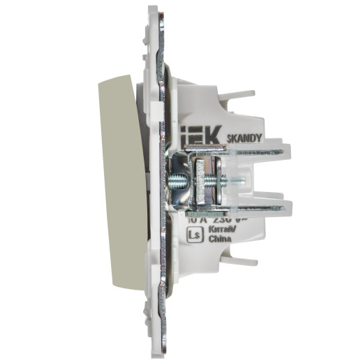 SKANDY Выключ. 1-кл. прох. 10А SK-V02B беж. IEK