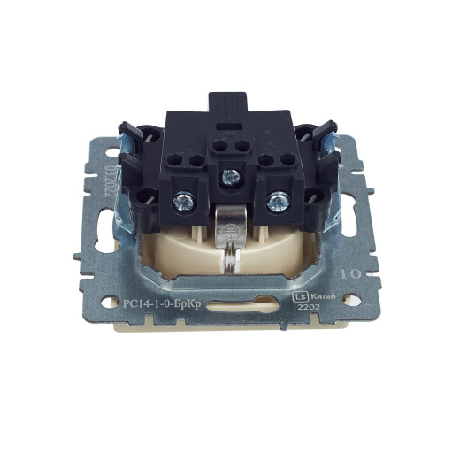 BRITE Роз. с з/к/ш 16А РС14-1-0-БрКр беж. IEK