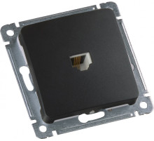 Hegel Мастер внутр Черная РСТ-400-08 Розетка телефонная, механизм