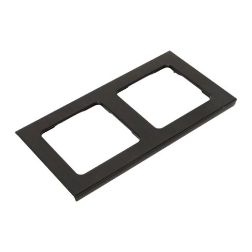 Стокгольм Рамка 2-местная металлическая черная EKF PROxima