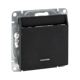 EKF Эпика Механизм выключателя, карточный, с подсветкой, чёрный.