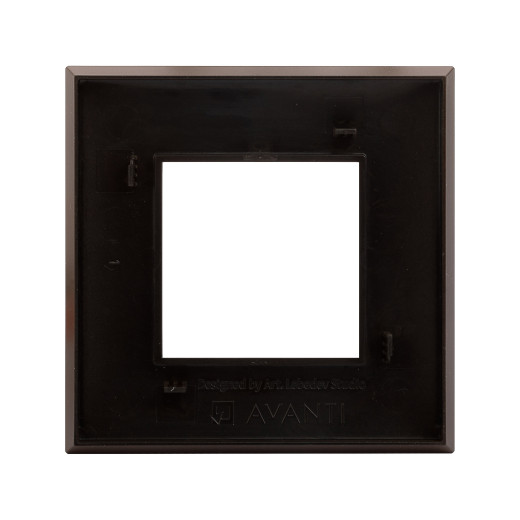 Рамка 1 пост (2 мод.), Avanti, карамельный жемчуг